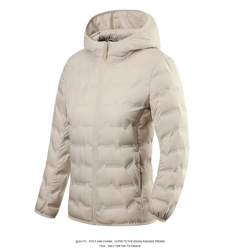 Winter Warm Down Jacket Women Hiking Camping Climbing Trekking Graphene Lining Coat Duck Down Lightweight Padding Jackets