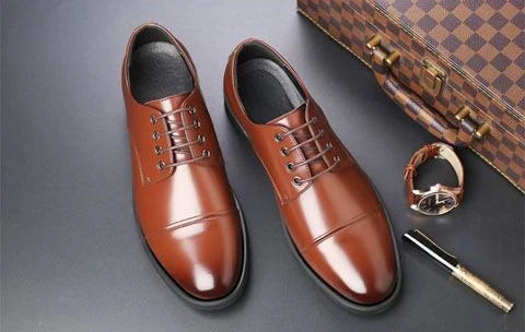 Round Toe Lace Up Business Social Shoe for Men Casual High Quality Fashion 2025 Style New Spring Autumn Dress Loafers Shoes Man