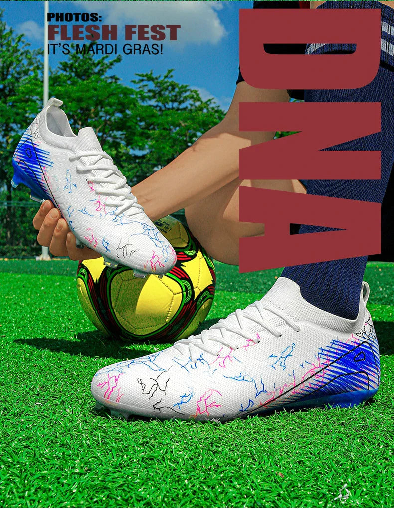 New Men's Football Boots Cleats Non-Slip Sneakers Training Soccer Shoes Top Quality FG Wholesale Drop Shipping Unisex Adult