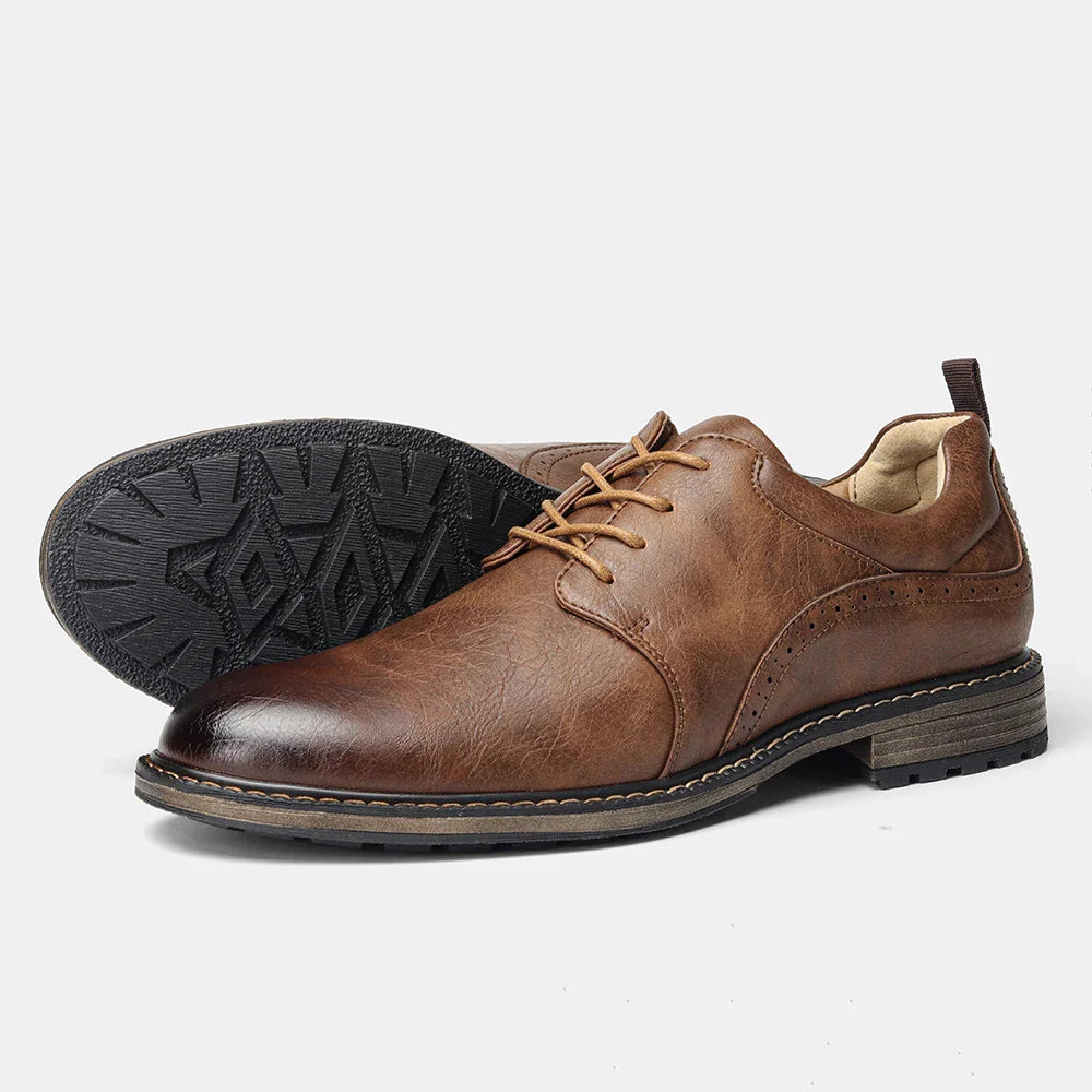 40-46 Size Men's Casual Leather Shoes Comfortable Fashion Brand 2025 Trendy Footwear