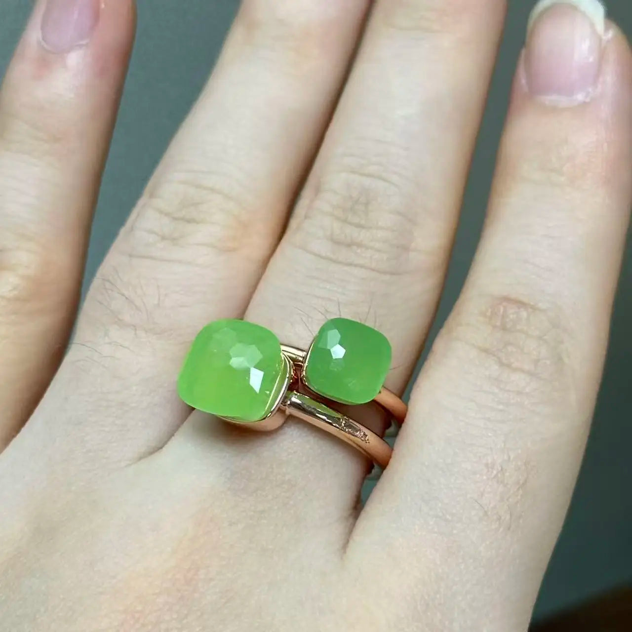 Classic and Petite Ring Set for Women Colorful Cyrstal Fashion Jewelry Gift Vanlentine's Day