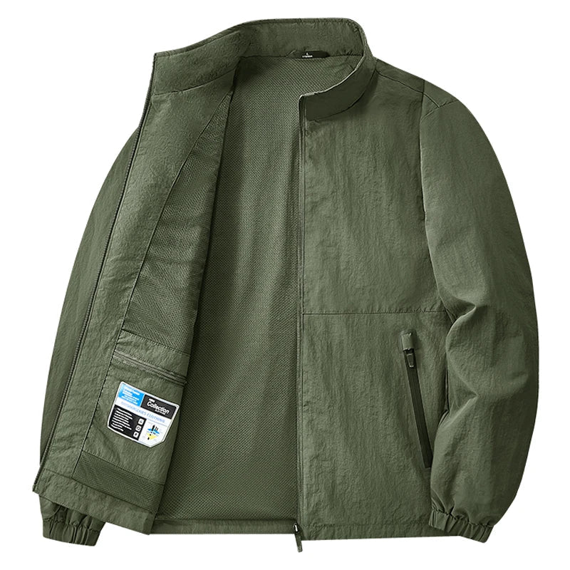8XL Men Outdoor Jacket Autumn Winter Jacket Hiking Camping Windbreaker Plus Size Spring Oversized Outwear Hooded Coat