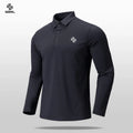 Autumn and Winter Fashion Golf Outdoor Sports Long Sleeve Stand Collar T-Shirt Running Fitness Breathable Base Shirt Tops