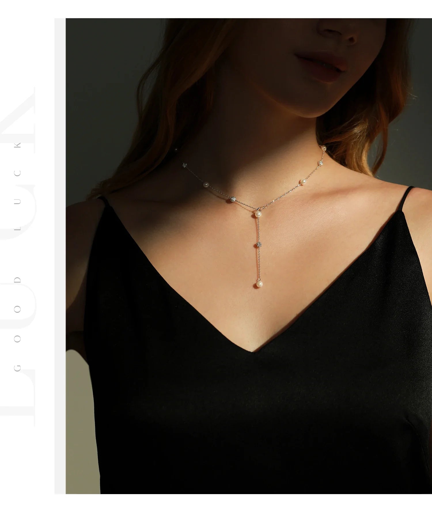 925 Sterling Silver Shambhala Sparkling Zirconia Ball Chain Luxury Shiny Y Shape Necklace For Women Fine Choker Jewelry