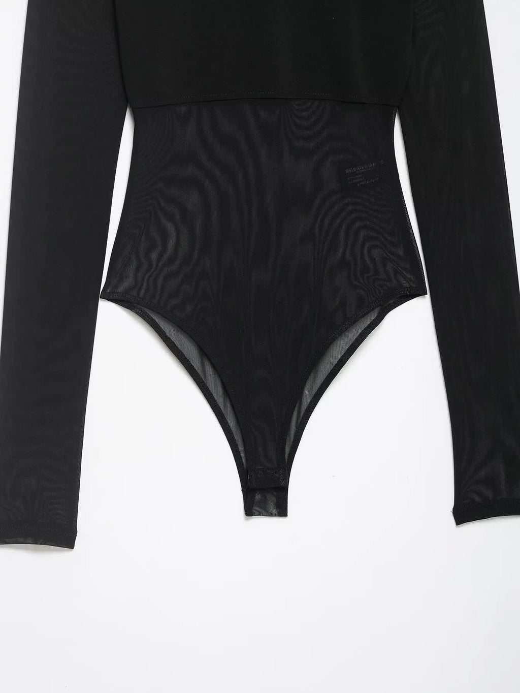 KONDALA Trendy Sexy Sheer Bodysuit Long Sleeve Bodysuit Fashion 2026 Spring Summer Party Holiday Date See-Through Lady Tops