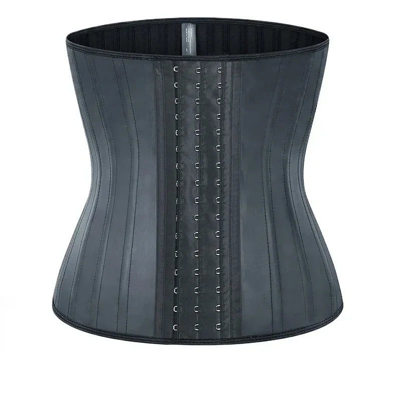25 bones Waist Trainer Corset Latex Body Shapewear Women Tummy Shaper Belly Sheath Sllimming Belt Modeling Strap Weight Loss