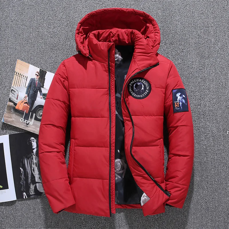 '-20 Degree Down Jacket Male Winter Parkas Men White Duck Down Jacket Hooded Outdoor Thick Warm Padded Snow Coat Oversize M-4XL