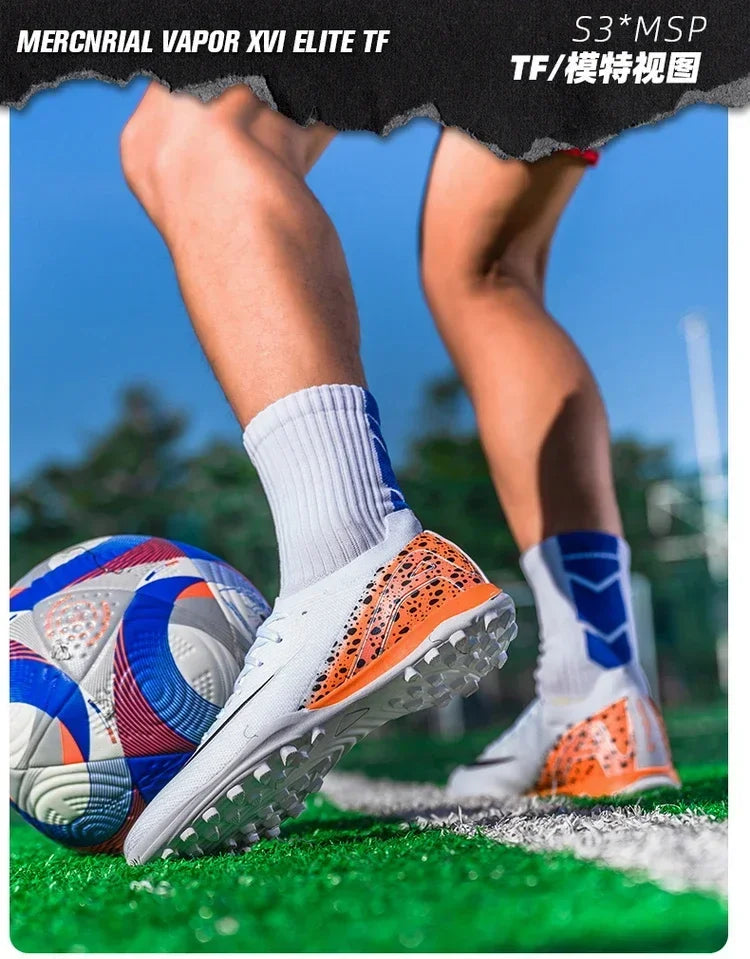 New Men Professional Unisex Soccer Shoes Sport Ultra-light Football Boots Cleats Grass Non-slip Training Match FG/TF