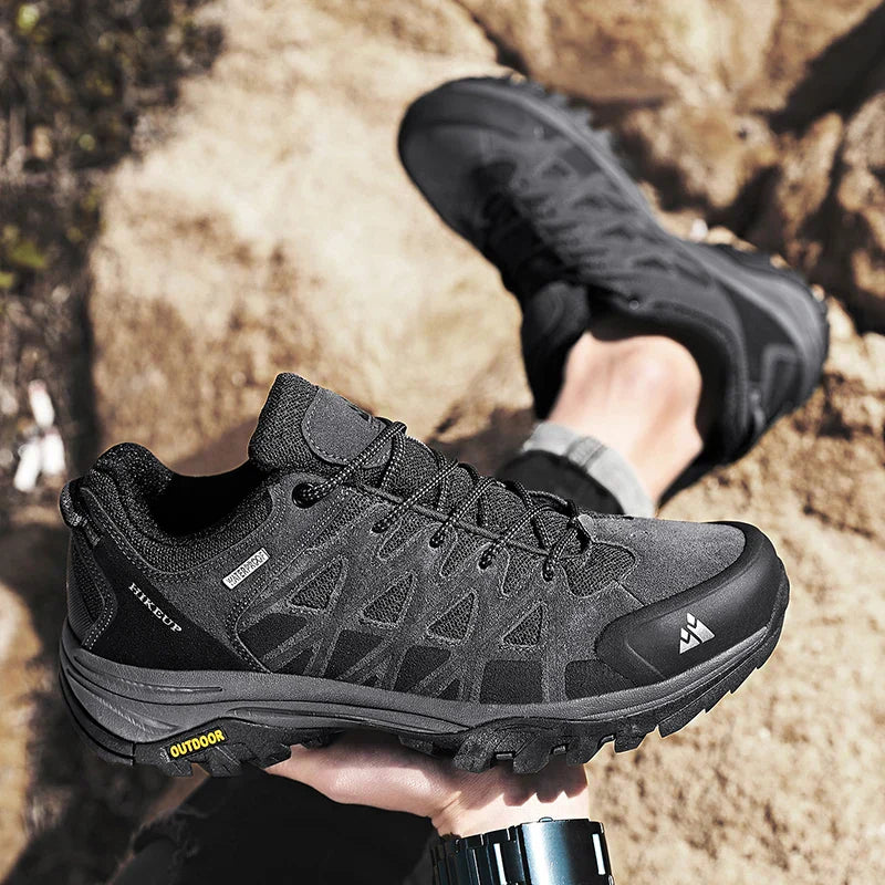 New Arrival Mens Hiking Shoes Breathable Lace Up Trekking Male Cushioning Outdoor Climbing Tourism Sneakers for Men