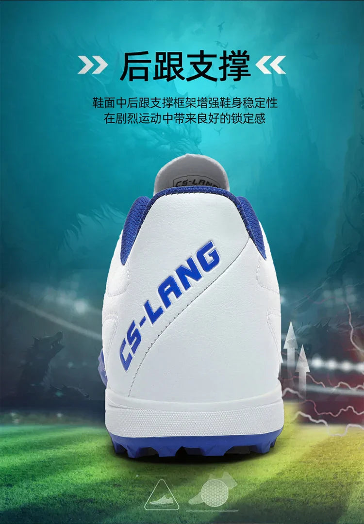 Unisex Large Size Adult Training Game Sneakers Indoor Outdoor Lawn Youth Student Sport Soccer Shoes 39-45#