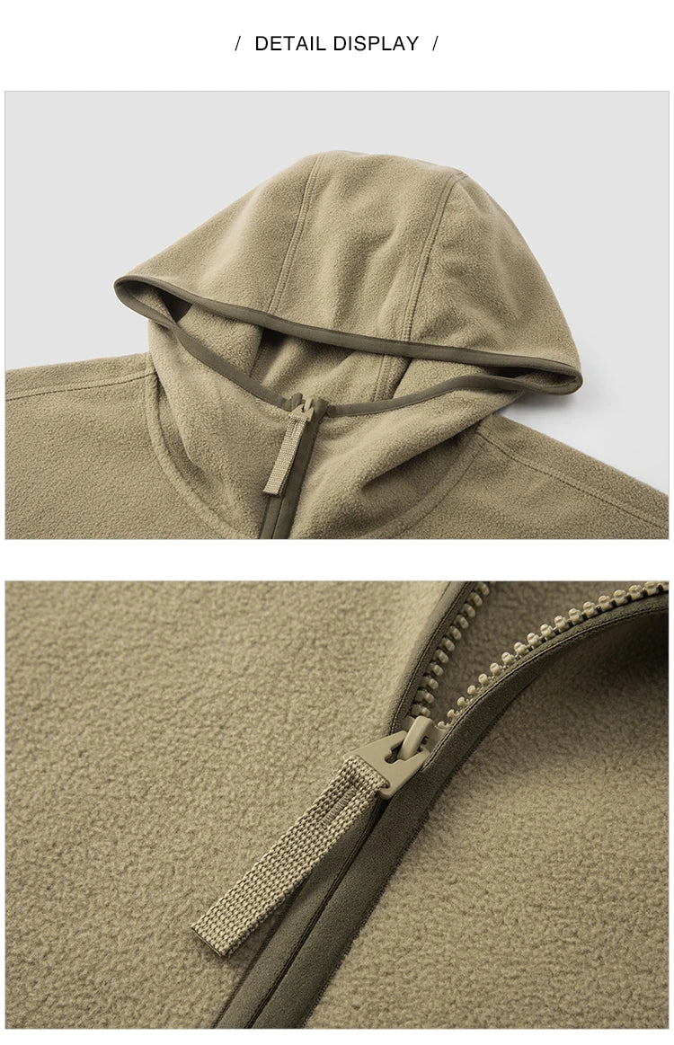 Jacket Men Antistatic Polar Fleece 2024 New Winter Furry Coat Loose Hooded Winter Wear Versatile Couple Style Jacket