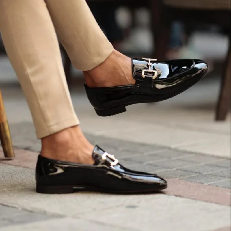 Casual Leather Loafers for Men – Slip-On Comfort Shoes, Sizes 40–48