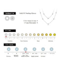 925 Silver Necklace Chain Round Cut 3.5mm D Color Moissanite Necklace for Women Elegant Charms Fine Jewelry Pass Test