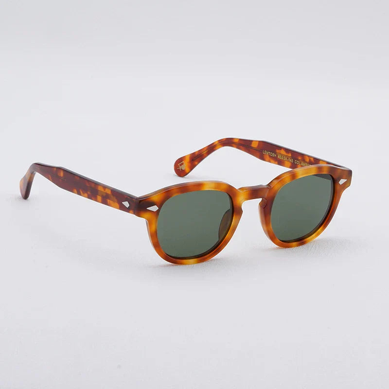 High Quality Sunglasses Man Johnny Depp Lemtosh Polarized Sun Glasses Woman Luxury Brand Vintage Acetate Frame With Original Box