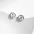 1.00CT Moissanite Earrings For Women 925 Sterling Silver Classic Round Prong Setting D Color Lab Diamonds Wedding Jewelry