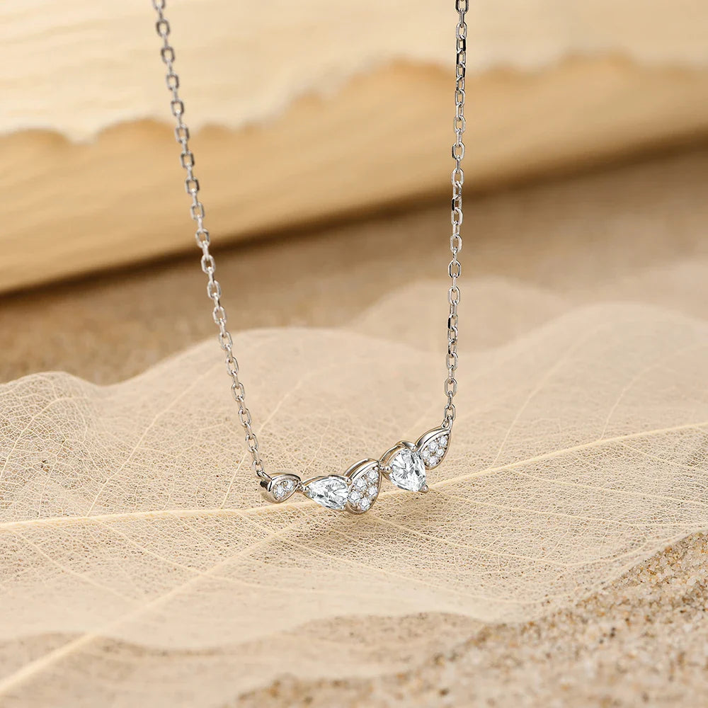 Moissanite Necklace Pendant D Color Vss1 925 Sterling Silver Necklace for Women Popular Commemorative Fine Jewelry Gift