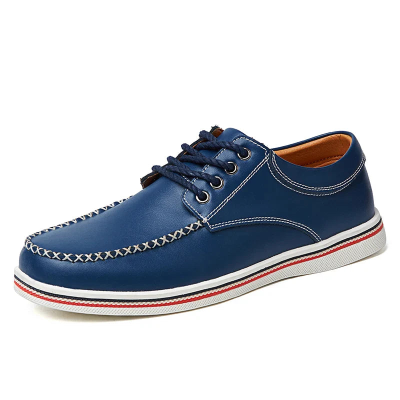 Men's casual business shoes flat shoes men's shoes handmade casual shoes British business people dress casual shoes plus size 47