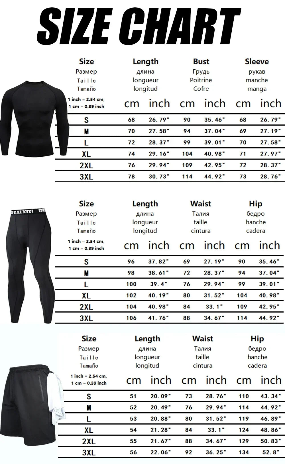 Bat Graphic Print Long Sleeve Set Men's Compression T-Shirt Shorts Pants Suit 3 Piece Set Spring Summer Gym Fitness Sportswear