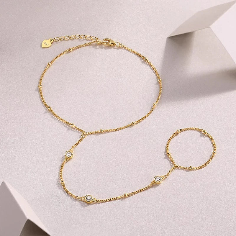 3mm Round Bezel Moissanite Bracelets for Women 14-21cm Adjustable Chain GRA Certified s925 Silver Diamond Bubble Bracelet