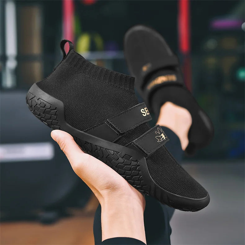 Deadlift Shoes Weight Lifting Shoes for Men Women Weightlifting Squat Shoes Fitness Cross-Trainer Barefoot Gym Training Sneakers