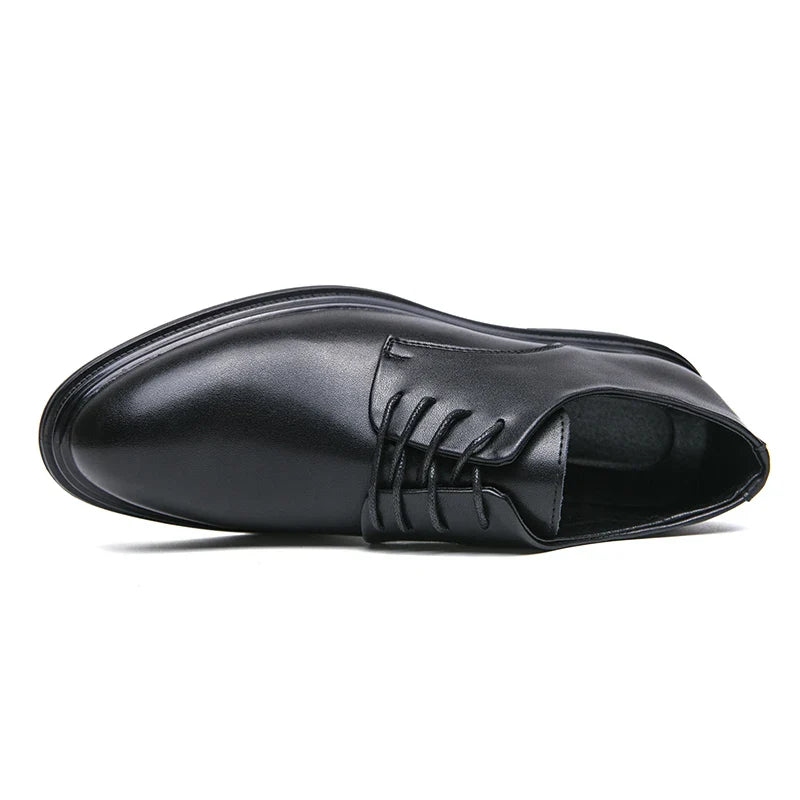 Fashion Men Brogue Oxford Shoes British Style Casual Shoes PU Leather Formal Dress Footwear Man Outdoor Sneakers Business Shoes