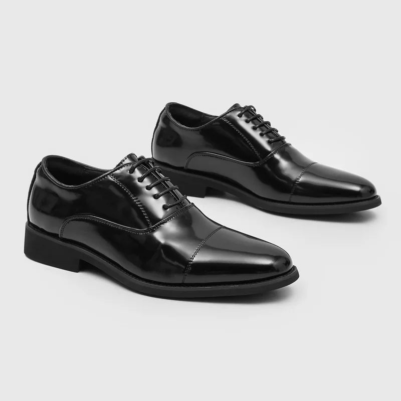 Men's Dress Shoes Size 38-46 Fashion Man Pointed Toe Oxford Shoes Lace-Up Brogue Footwear Buckle Business Wedding Shoes Sneakers