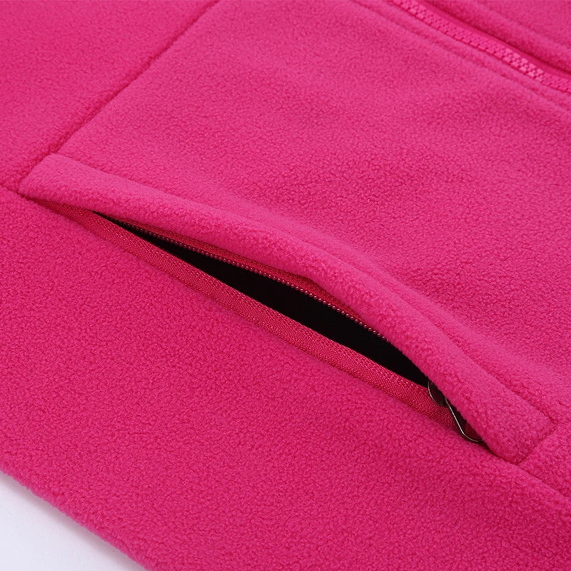 Winter Polar Fleece Jackets Women Windproof Thermal Soft Shell Jacket Outdoor Hiking Camping Skiing Climbing Warm Coat
