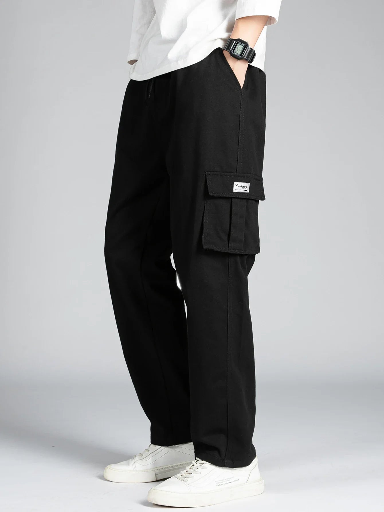 Casual Pants Men's Fashion Loose Straight Wide Leg Pants
