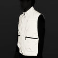 Full Reflective Jacket with Hoodie High Visibility Waterproof Wind Breaker Men Women Hiking Cycling Running Safety Vest