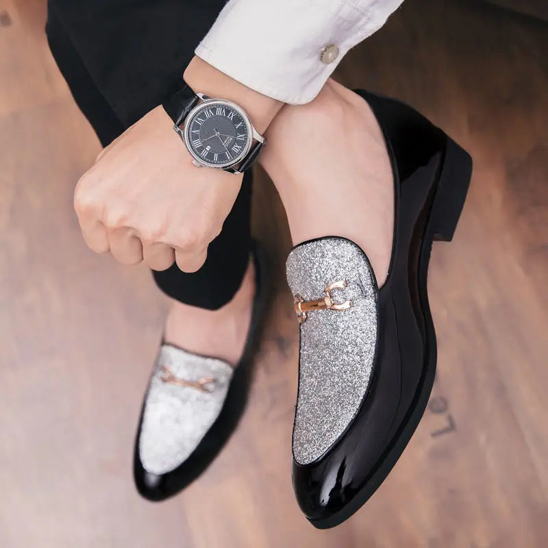 With Tassels Loafers Office Leather Shoes for Men Platform Thick Sole Pointed Toe Man Casual Shoe High Quality Fashion Elegant