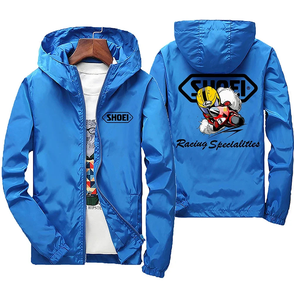 2025 New high-quality men's windproof jacket, large waterproof jacket with mountain and bicycle hood, for spring and autumn