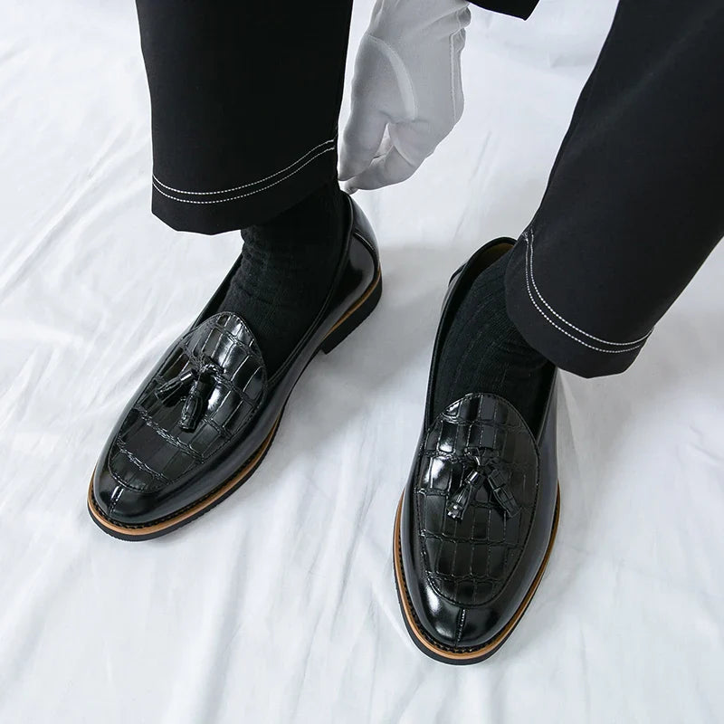 Men's Formal Wedding Dress Shoes – Classic Lace-Up Oxford for Parties & Ceremonies
