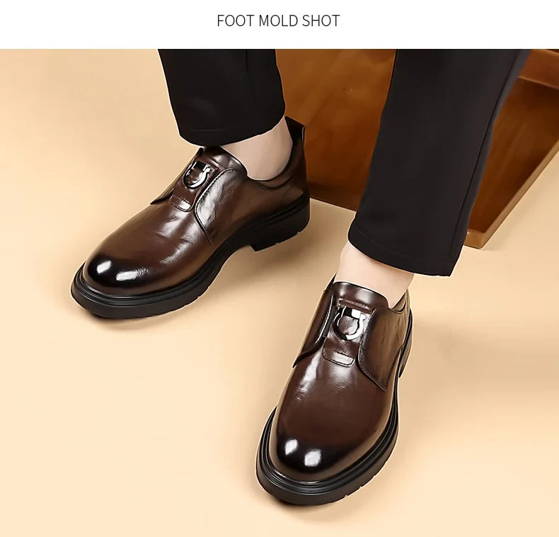 Business Men Shoes Patent Leather Man Brogues Shoes Fo Man Dress Shoe Loafers Pointed Toe Male Moccasins Plus Size Shoes for Men