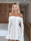 Long Sleeve Evening Party Dresses Women Black Sexy Elegant Maxi
