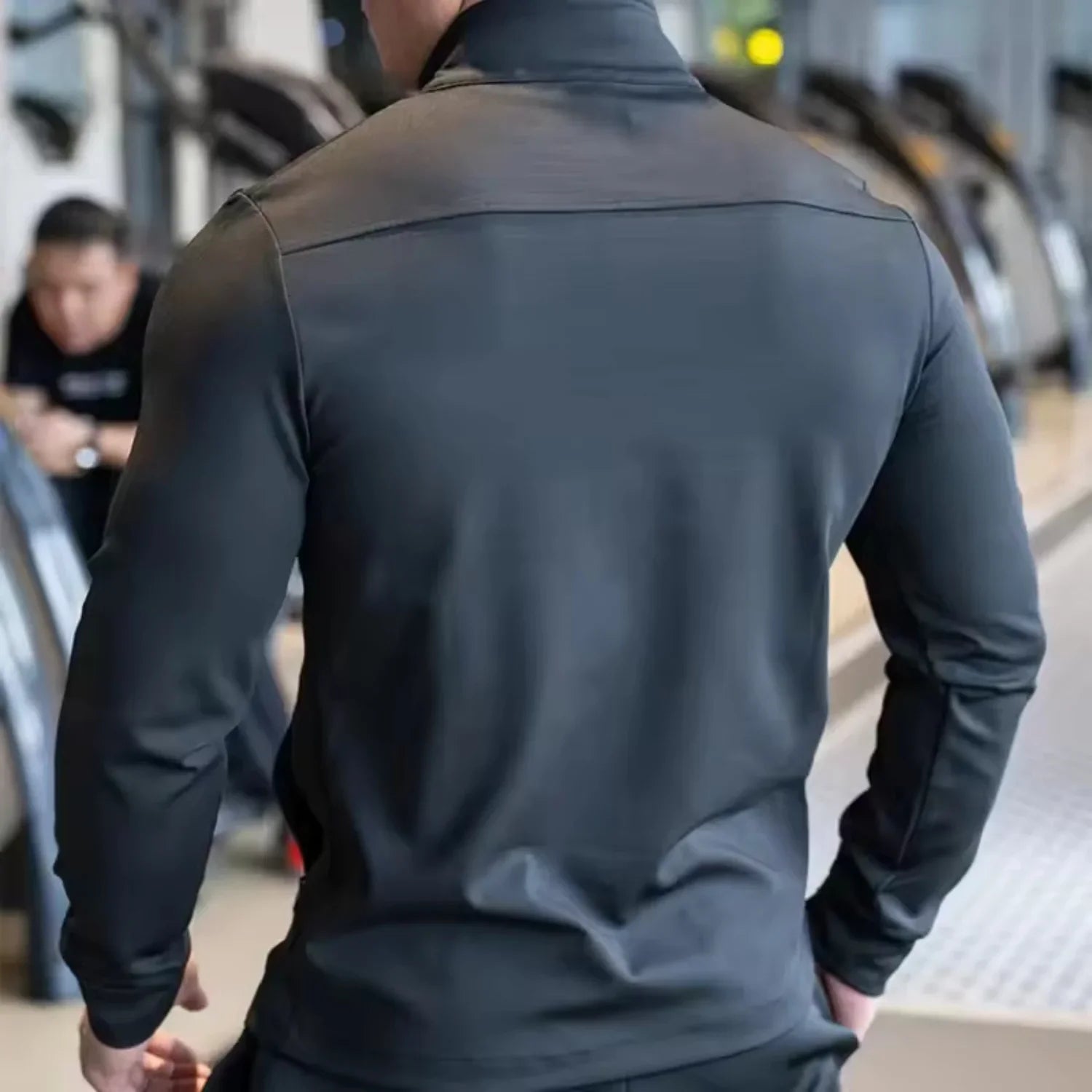Mens Gym Fitness Tops Casual Jogging Sports Jacket Outdoor Workout Training Sweatshirt zipper Jacket Running Tights Men clothes