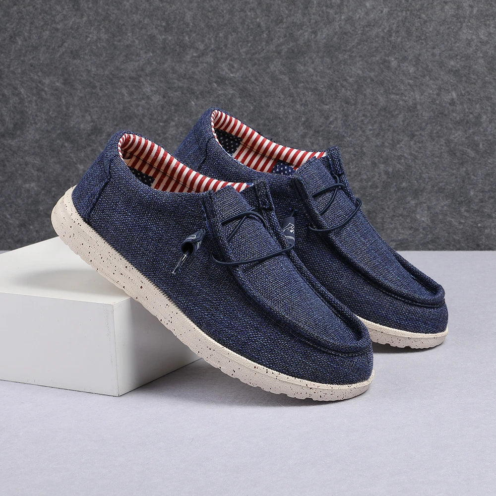 Plus Size Men's Solid Color Breathable Slip On Classic Loafer Shoes Comfy Casual Durable Lightweight Walking Shoes