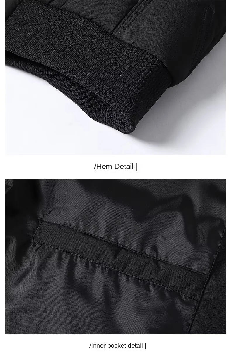 New autumn and winter baseball collar, men's fashionable and versatile cotton jacket, outer warm cotton jacket, baseball jacket,
