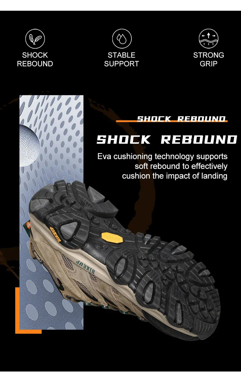 Men Hiking Shoes Designer Climbing Trekking Sneakers for Men Leather Outdoor Sports Work Man Shoes Run Shoes