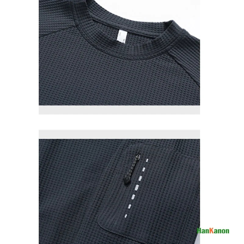 Outdoor Series: Classic Crew Neck T-Shirt with Moisture-Wicking, Quick-Drying & Antibacterial Tech for All-Weather Commute