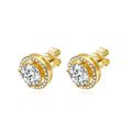 100% 925 Sterling Silver 0.5-2 Carat Moissanite Stud Earrings For Women D Color Diamond Earring Sparkling Fine Jewelry