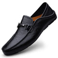 Men Casual Summer Shoes Hollow Out Breathable Men's Driving Shoes High Quality Male Business Shoes 2024 Genuine Leather Loafers
