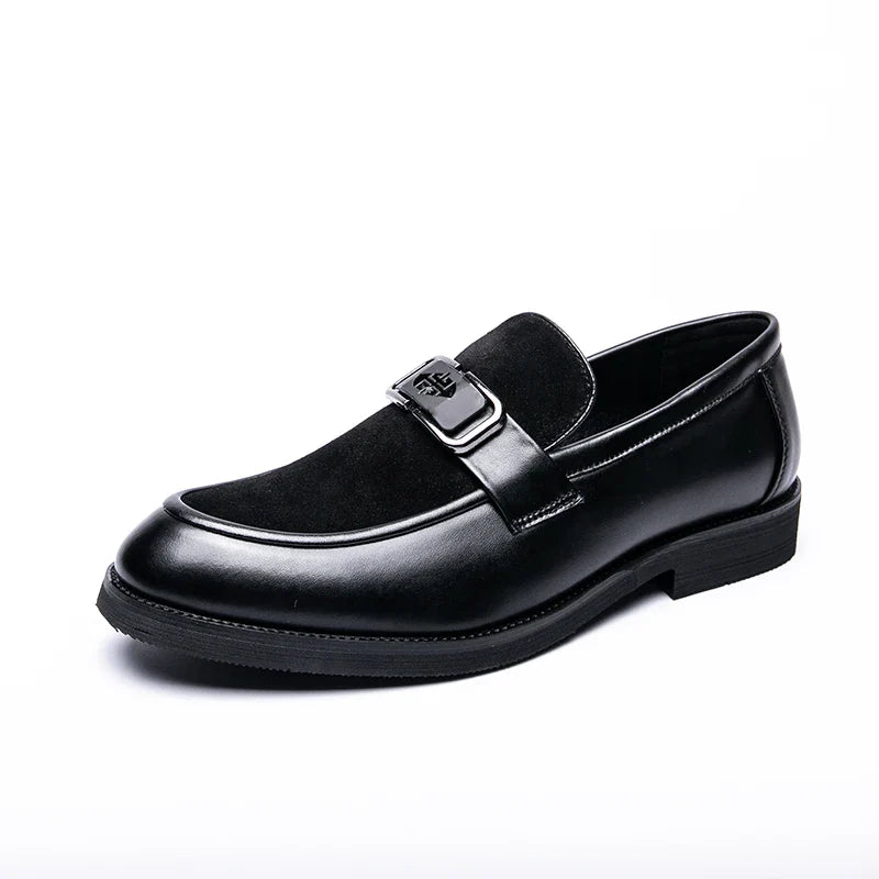 Brand High-quality Brown Loafers for Men Soft Comfortable Men's anti suede Formal Shoes Thick Soled Casual Leather Shoes Mo-2928