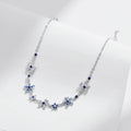 925 Sterling Silver Luxury Flowers Pave Setting CZ Brilliant Bracelets Fashion Daily Link Chain For Women Jewelry Gift