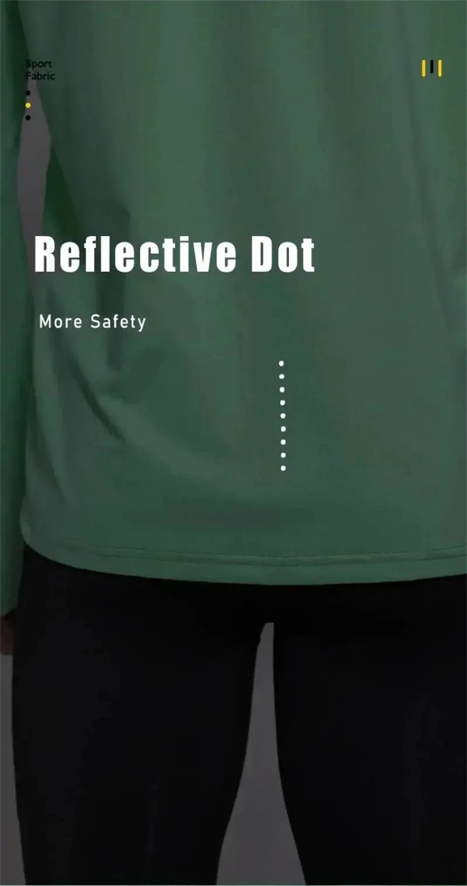 Mens Autumn Running T-Shirt Long Sleeve Anti-UV Workout Tops Shirts Training Shirt with Thumb Hole Anti-Static Cuff Quick Drying