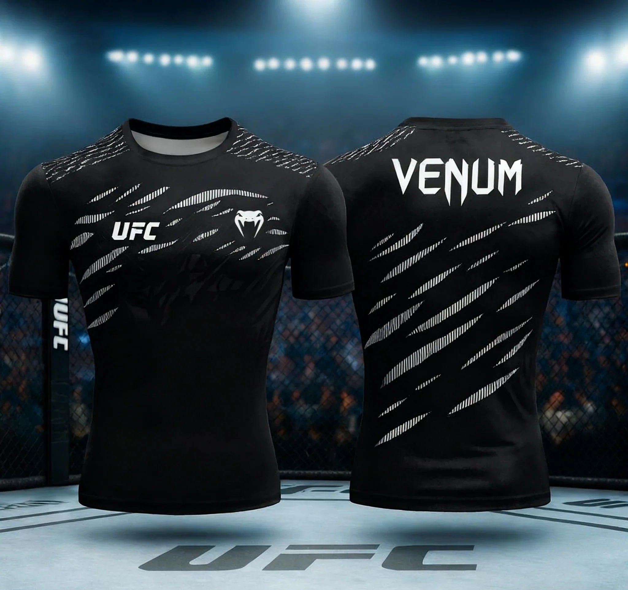 تي شيرت رجالي للتدريب UFC مطبوع بتقنية ثلاثية الأبعاد، صيفي بأكمام قصيرة، قميص رياضي كاجوال ومريح، للملاكمة وصالة الألعاب الرياضية MMA وأزياء الشارع