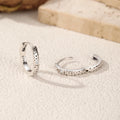 D Color Moissanite Ear Buckles 925 Sterling Silver Sparkle Retro Hollow Stars Hoop Earrings For Women Fine Jewelry