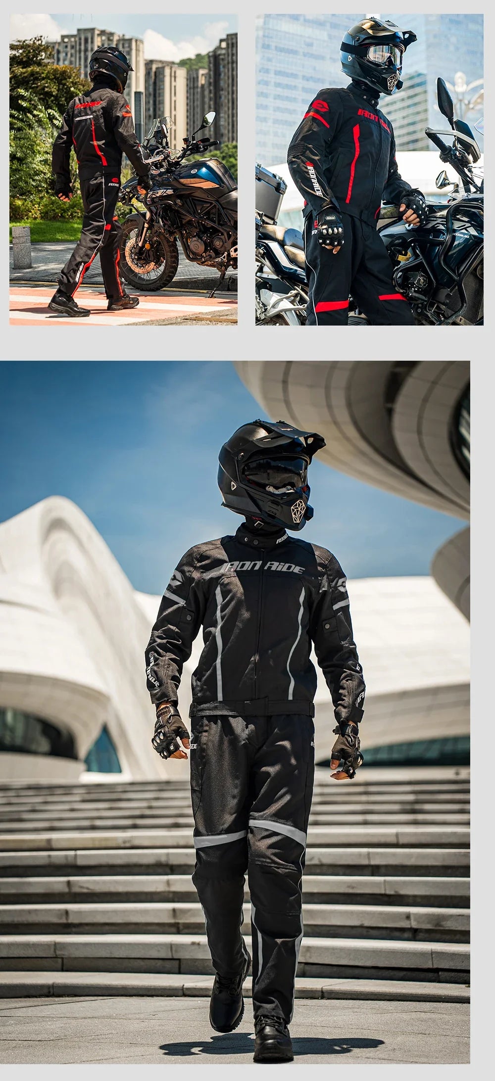 Motorcycle Jacket Waterproof Motorcross Jacket Pants Moto Jacket Windproof Riding Motorbike Clothes With Protective Gear M-3XL