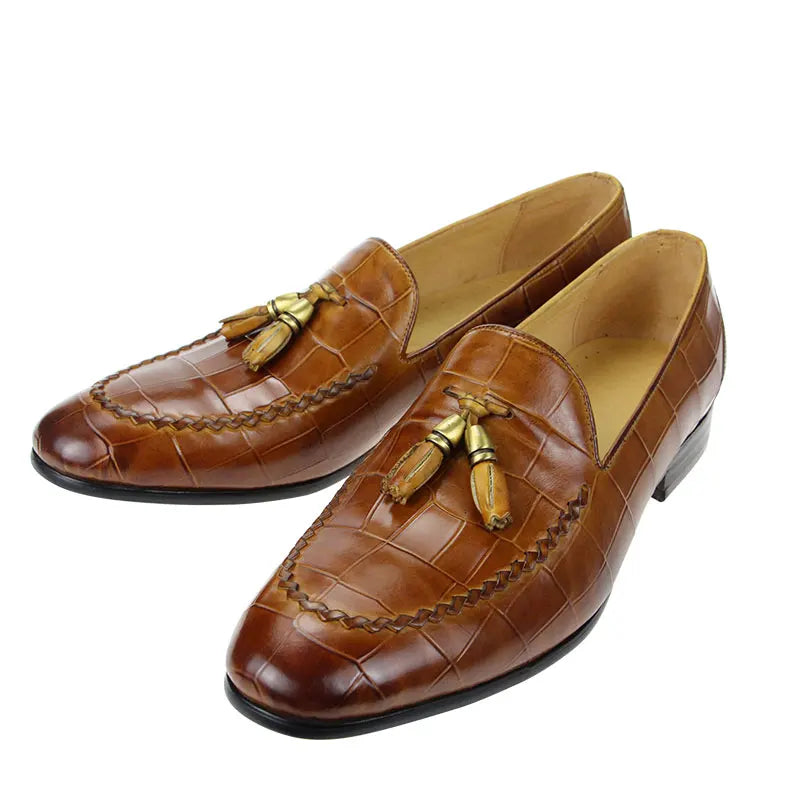 Luxury Genuine Leather Men Loafers Summer Casual Shoes Comfy Slip-on Fashion Drive footwear Boat Shoes Breathable Casual Shoes