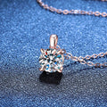 1/2/3CT Moissanite Pendant Necklace for Women D Color VVS1 Solitaire Diamond Neck Chain 925 Silver Plated 18k Gold Fine Jewelry