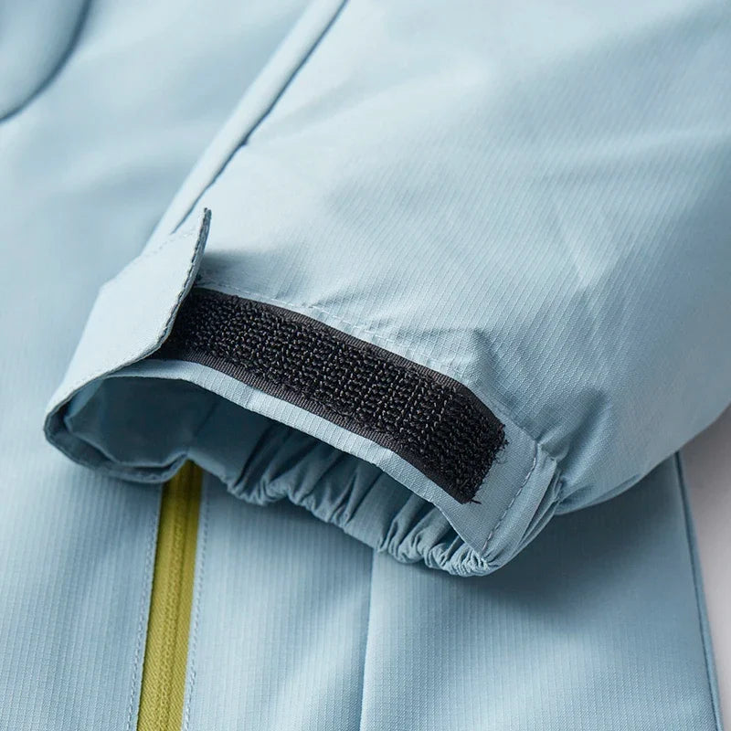 Men's Winter Warm Windbreaker Graphene Inner Waterproof Fleece Jackets Hiking Camping Climbing Skiing Thermal Rain Coat